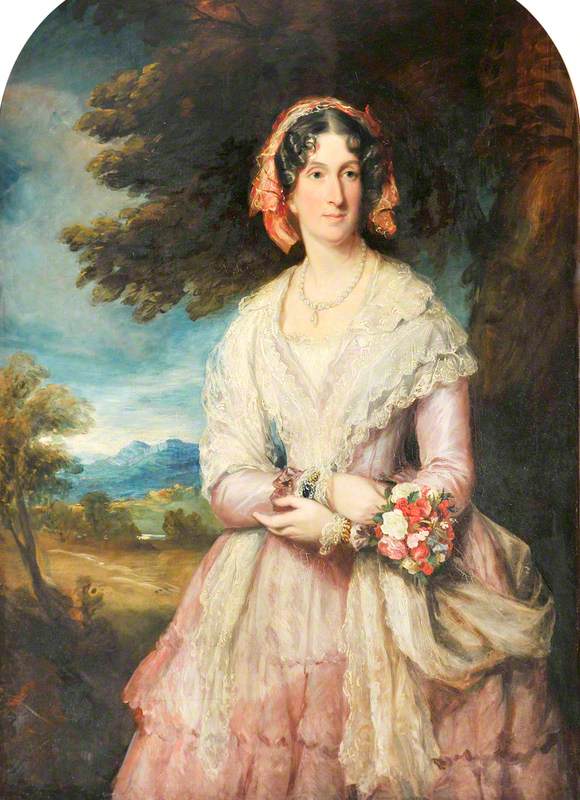 Lady Lucy Graham, Countess of Powis, vintage artwork by Sir Francis Grant, P.R.A., A3 (16x12") Poster Print