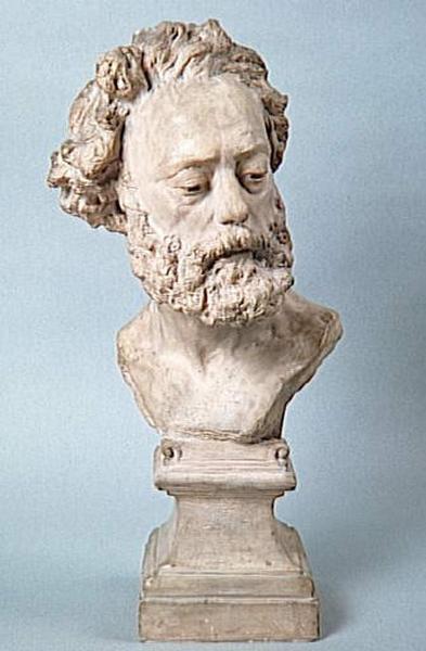 Bruno Cherier (bust 1819-1880), vintage artwork by Jean-Baptiste Carpeaux, 12x8" (A4) Poster