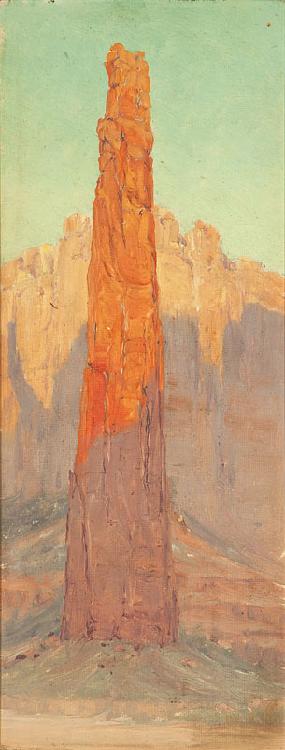 Pinnacle Rock in Canyon de Chelly by Louis Akin,A3(16x12")Poster