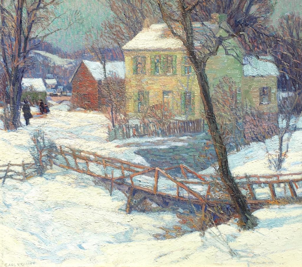 New Hope Winter by Carl R. Krafft,16x12(A3) Poster