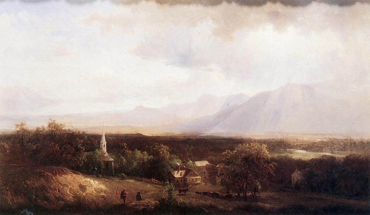 In the White Mountains, vintage artwork by Hermann Fuechsel, 12x8" (A4) Poster
