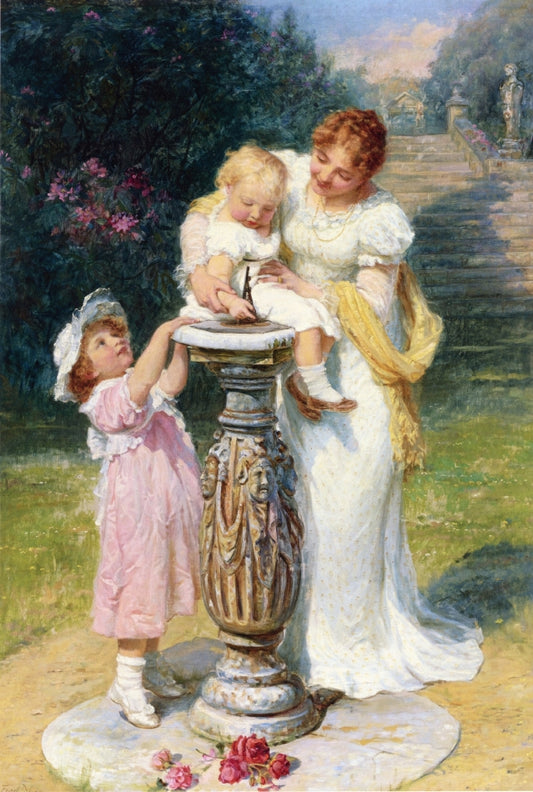 Sunny Hours, vintage artwork by Frederick Morgan, 12x8" (A4) Poster