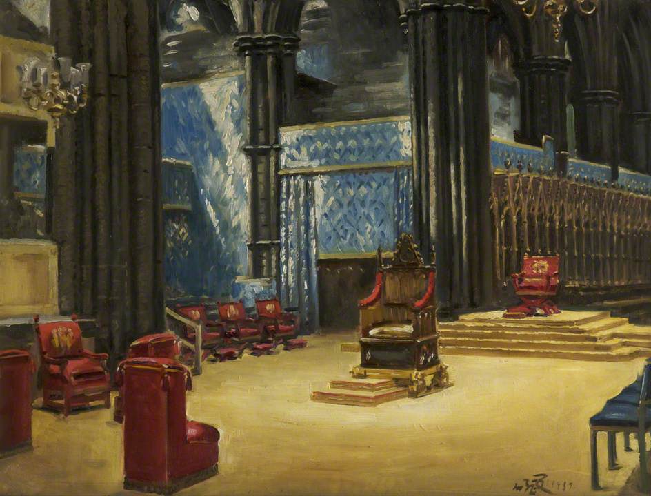 anged for the Coronation, 1937 by William Bruce Ellis Ranken,16x12(A3) Poster
