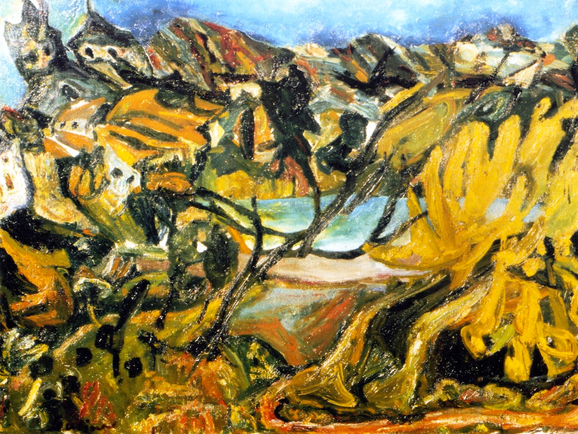 Fig Trees, vintage artwork by Chaim Soutine, 12x8" (A4) Poster