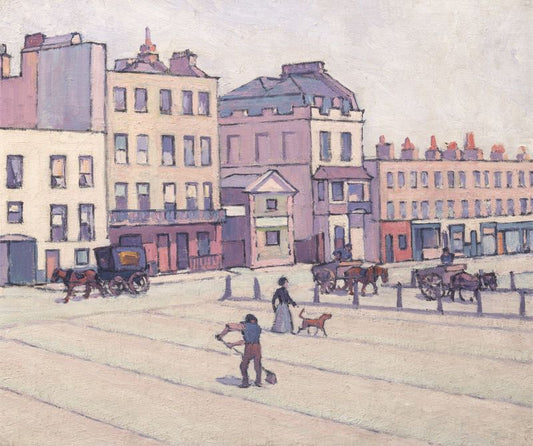 The Weigh House, Cumberland Market, vintage artwork by Robert Bevan, 12x8" (A4) Poster