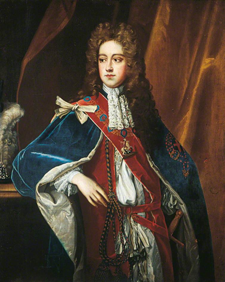 Charles Talbot, 12th Earl and 1st Duke of Shrewsbury, vintage artwork by Sir Godfrey Kneller, BT., 12x8" (A4) Poster