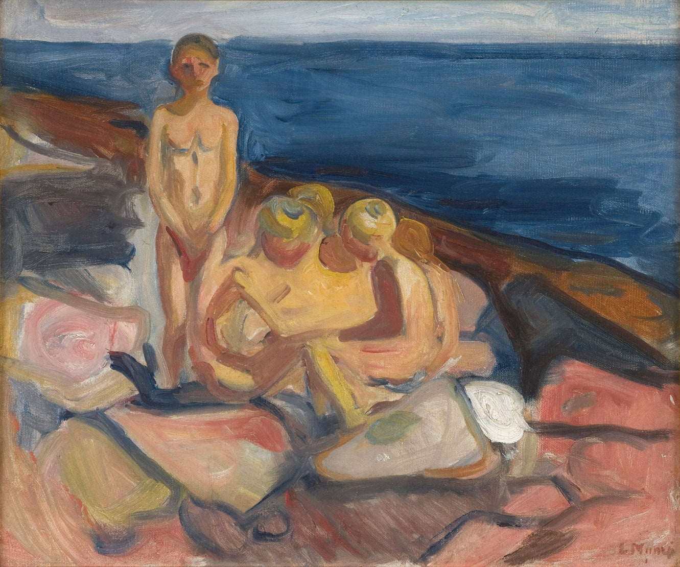 Bathing Boys by Edvard Munch,A3(16x12")Poster