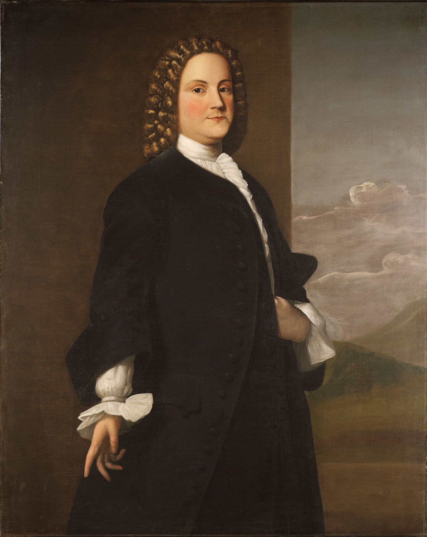 Benjamin Franklin (1706-1790), vintage artwork by Robert Feke, 12x8" (A4) Poster