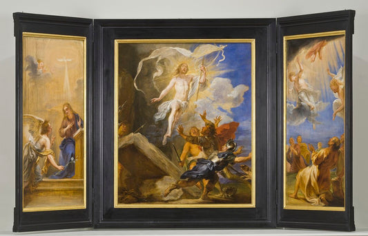 The Snyders Triptych, vintage artwork by Jan Boeckhorst, 12x8" (A4) Poster