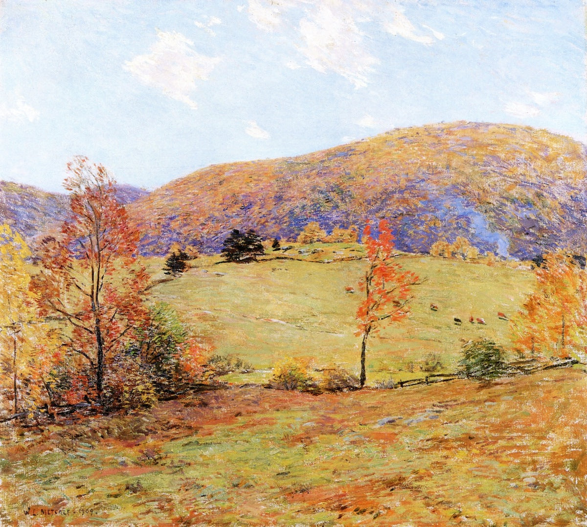 Early Fall, New England by Willard Leroy Metcalf,A3(16x12")Poster