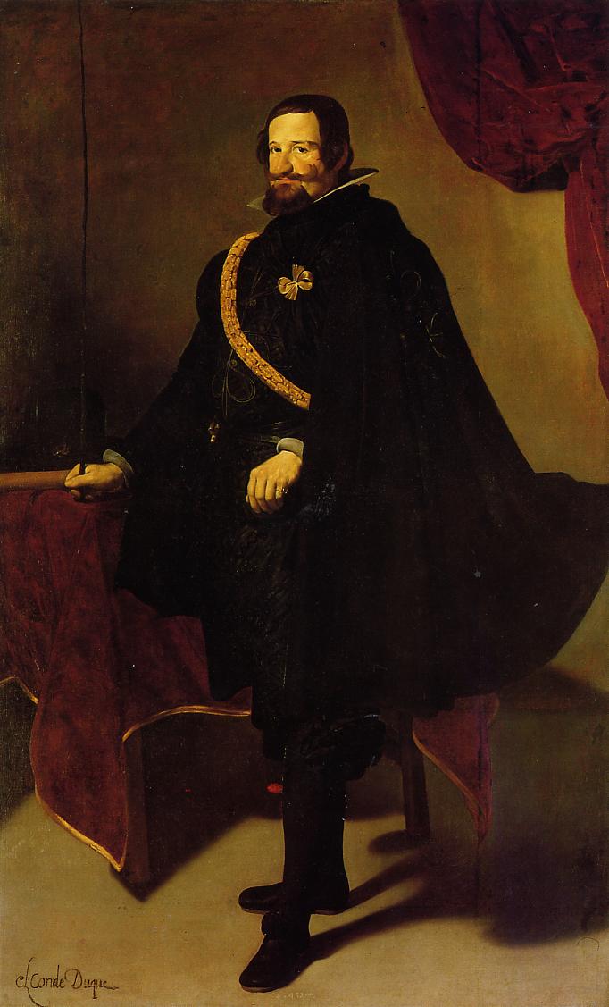 Don Gaspar de Guzman, Count of Olivares and Duke of San Lucar la Mayor, vintage artwork by Diego Velázquez, 12x8" (A4) Poster