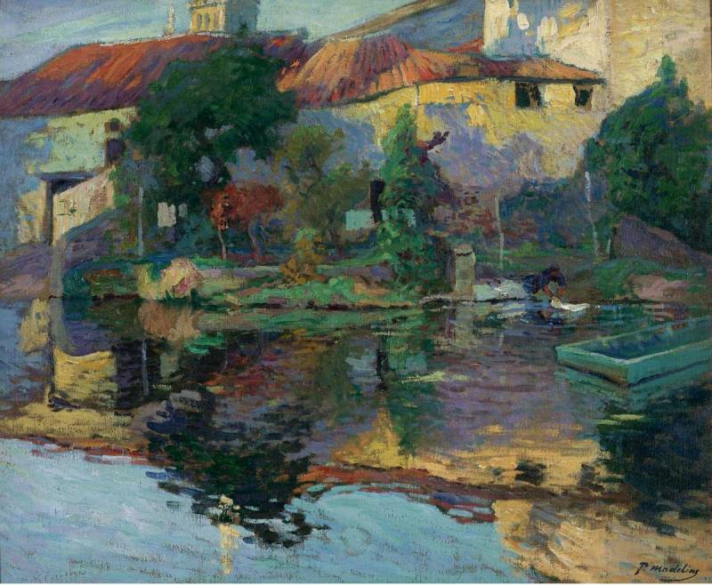 The House at Saintonge by the Water by Paul Madeline,A3(16x12")Poster