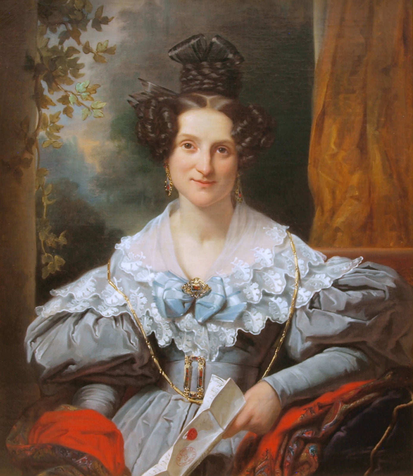 Portrait of Hendrina Eclasina Geertruida Vinju-Heije, vintage artwork by Jan Adam Kruseman, A3 (16x12") Poster Print