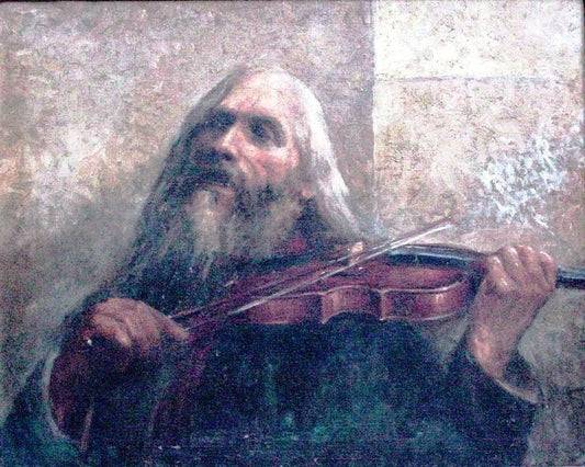 The Last Song, vintage artwork by Antonio Parreiras, 12x8" (A4) Poster