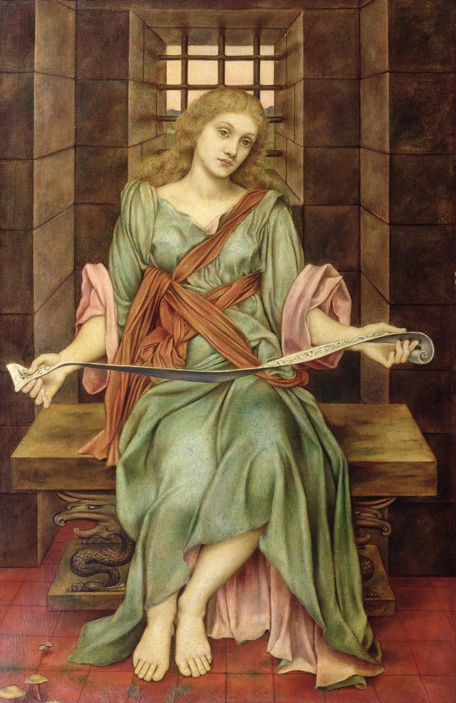 The Soul's Prison House, vintage artwork by Evelyn de Morgan, 12x8" (A4) Poster