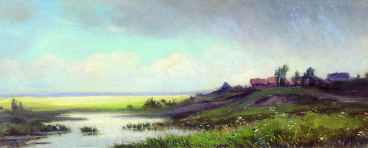 The Outskirts of Zvenigorod, vintage artwork by Lev Kamenev, 12x8" (A4) Poster