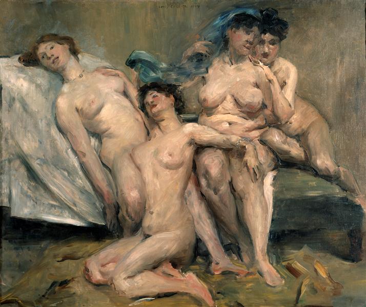 Group of Women by Lovis Corinth,A3(16x12")Poster