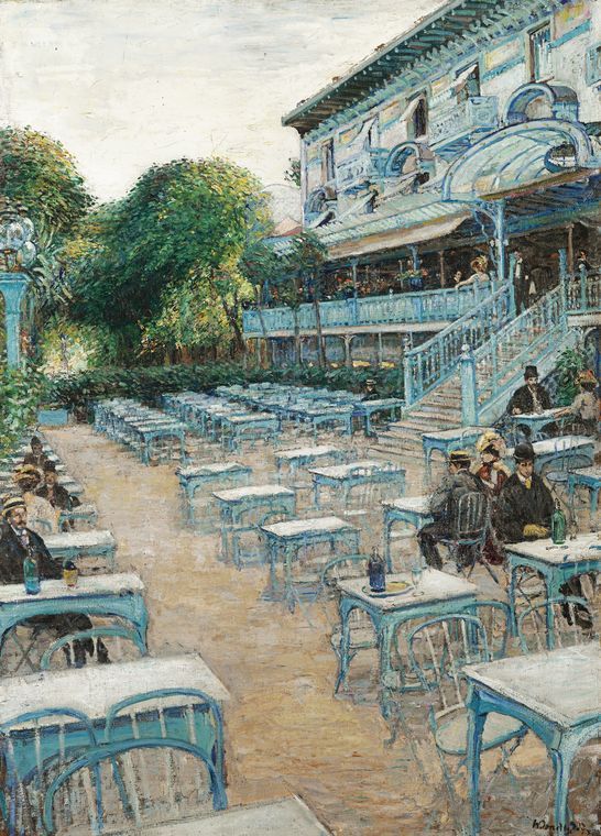 The Pavillon bleu at St. Cloud by Walter Bondy,16x12(A3) Poster