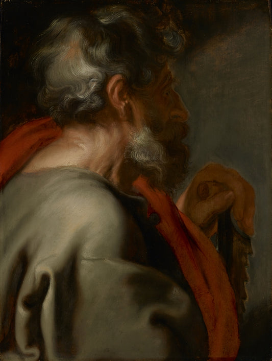 The Apostle Simon, vintage artwork by Anthony van Dyck, 12x8" (A4) Poster