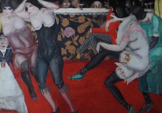Cabaret, vintage artwork by Boris Grigoriev, 12x8" (A4) Poster