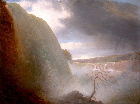 Niagara Falls from the American Side, vintage artwork by Rembrandt Peale, 12x8" (A4) Poster