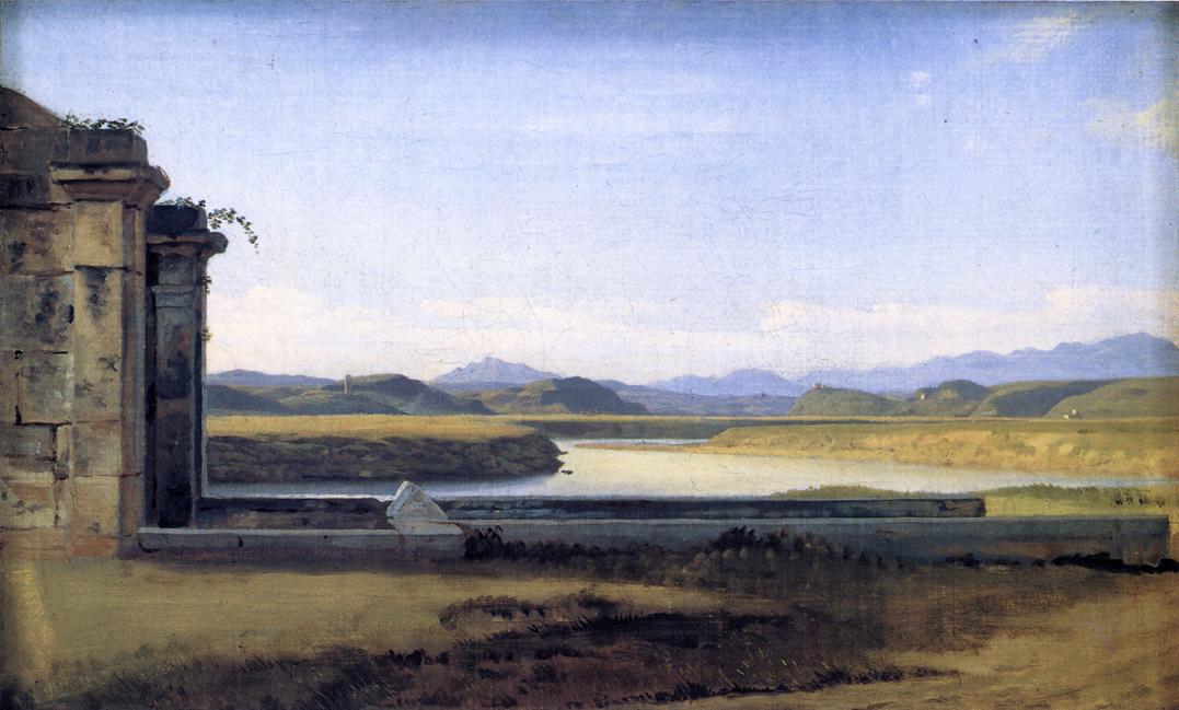 The Fountain of the Acqua Acetosa, vintage artwork by Christoffer Wilhelm Eckersberg, 12x8" (A4) Poster