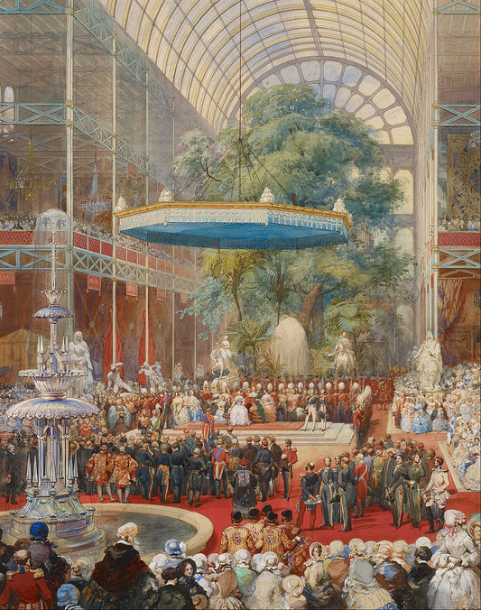 Opening of the Great Exhibition, 1 May 1851, vintage artwork by Eugene Louis Lami, A3 (16x12") Poster Print