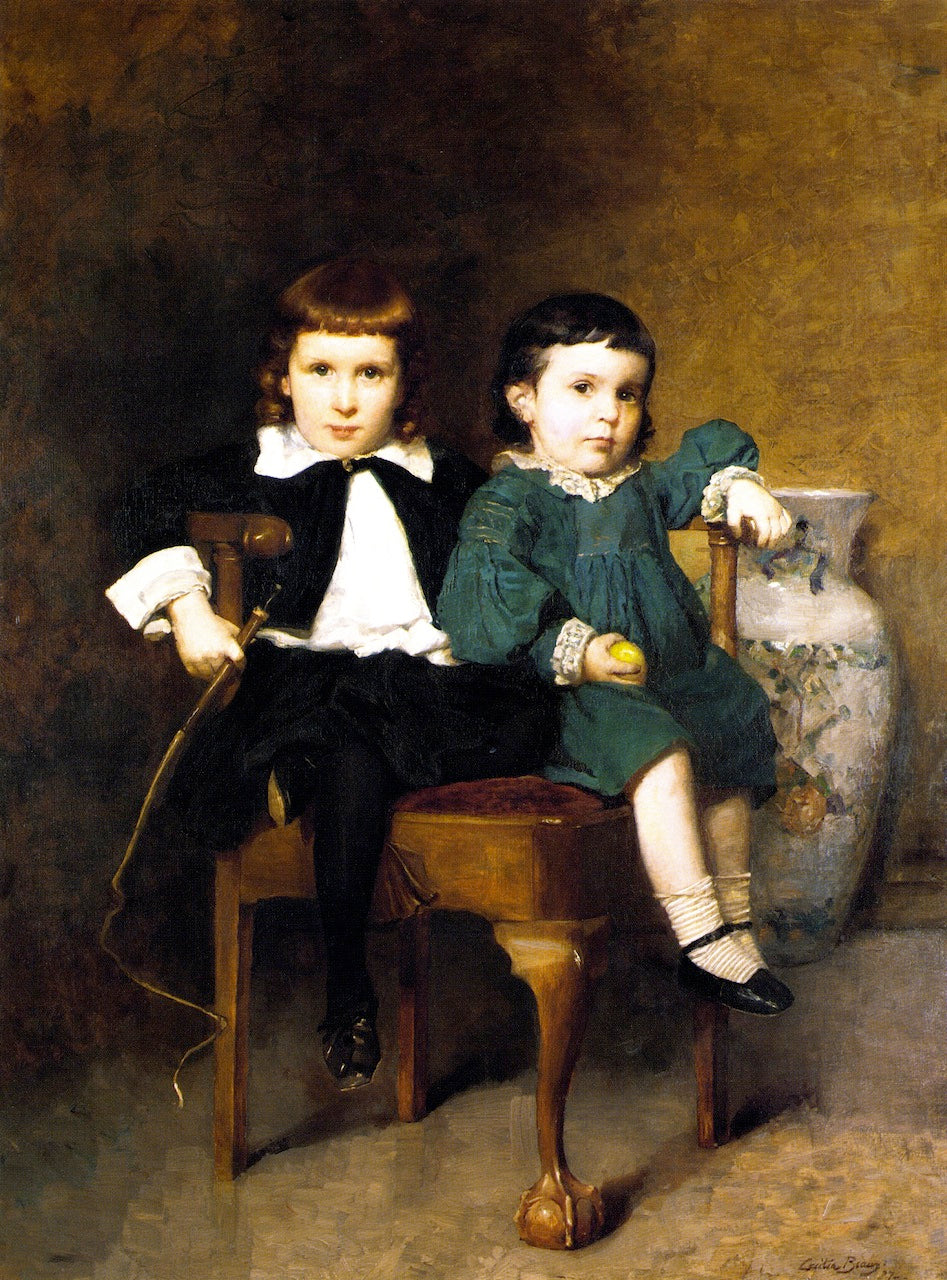 Howard and Mildred Colton, vintage artwork by Cecilia Beaux, 12x8" (A4) Poster