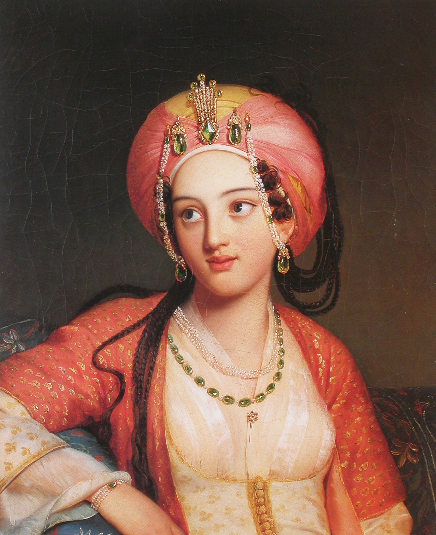 Roxane in Jean-Baptiste Racine's “Bajazet”, vintage artwork by Eugene François Marie Joseph Deveria, A3 (16x12") Poster Print