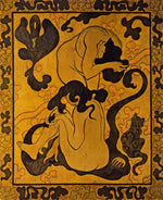 Woman Fixing Their Hair, vintage artwork by Paul Ranson, 12x8" (A4) Poster