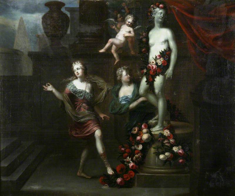 Floral Tributes to Venus, vintage artwork by Gerard de Lairesse, 12x8" (A4) Poster