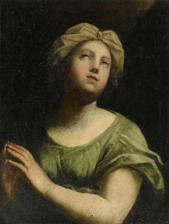 St. Cecilia, vintage artwork by Elisabetta Sirani, 12x8" (A4) Poster