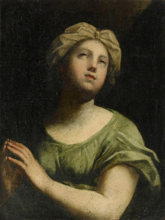 St. Cecilia, vintage artwork by Elisabetta Sirani, 12x8" (A4) Poster