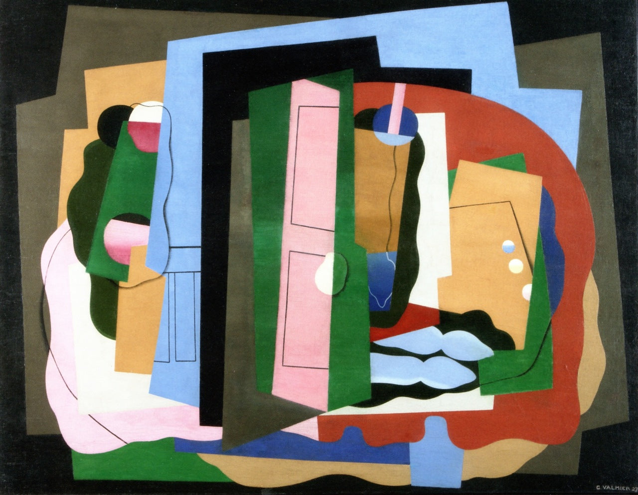 The Pink Door by Georges Valmier,16x12(A3) Poster