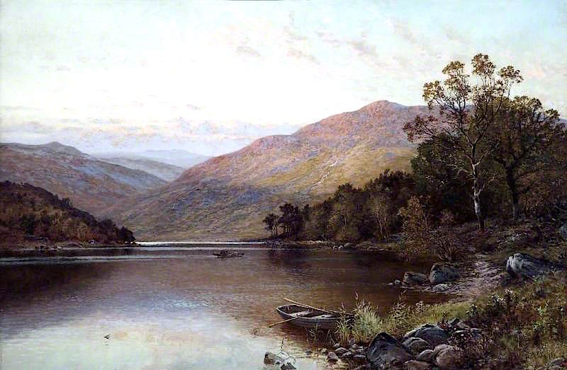 Head of Grasmere, Cumbria, vintage artwork by Alfred Augustus Glendening Sr., 12x8" (A4) Poster