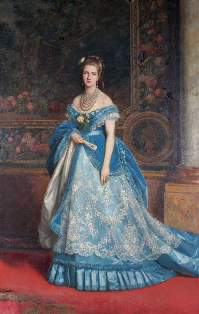 Queen Margherita of Savoy, vintage artwork by Charles Edouard Boutibonne, A3 (16x12") Poster Print