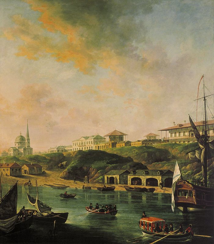 View of the town Nikolaev, vintage artwork by Fedor Yakovlevich Alekseev, 12x8" (A4) Poster
