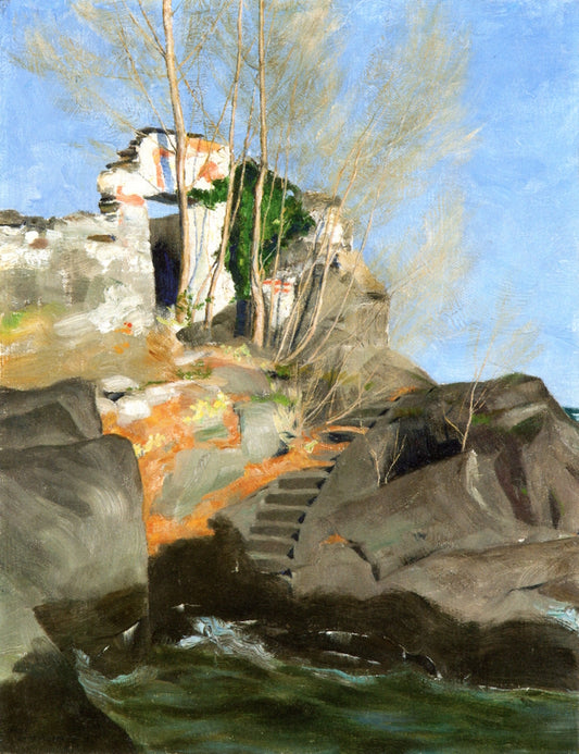 Lonely Shore (study) by Hans Emmenegger,A3(16x12")Poster