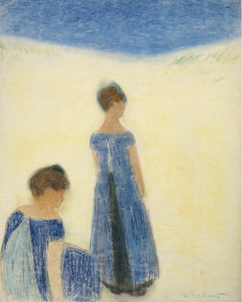 Women on the Dunes by Léon Spilliaert,16x12(A3) Poster