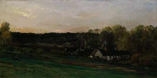 House of Mère Bazot, vintage artwork by Charles-François Daubigny, A3 (16x12") Poster Print