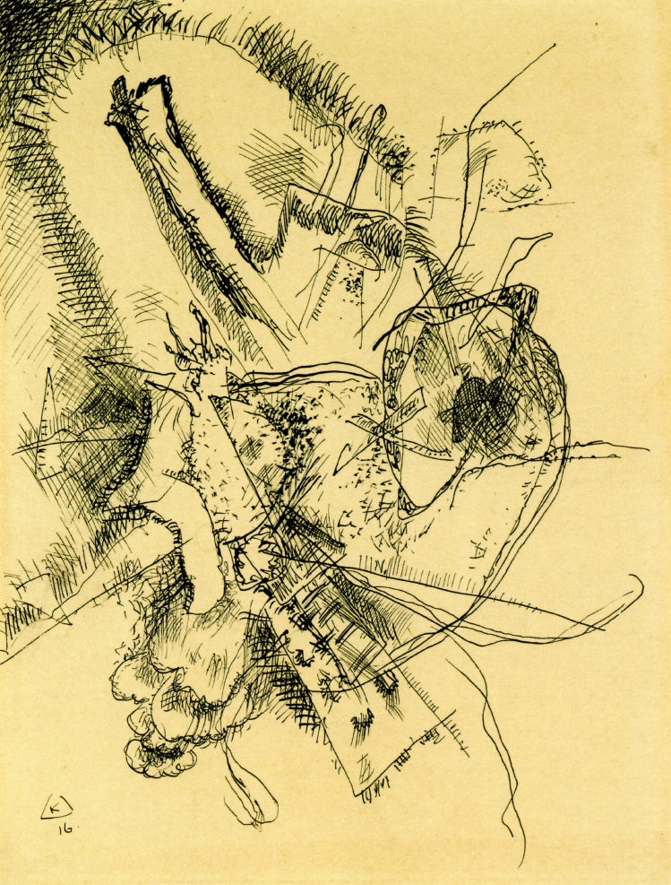 Drawing for Etching II by Wassily Kandinsky,A3(16x12")Poster