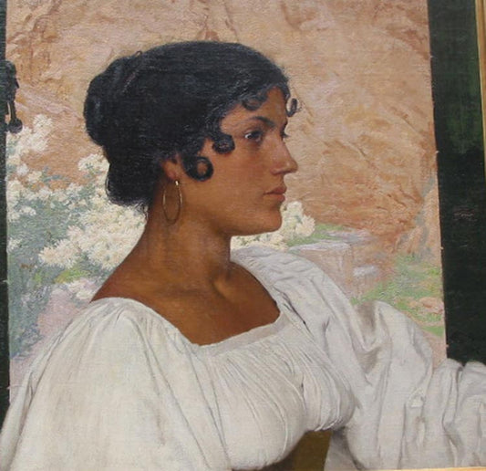 Viktoria, vintage artwork by Edward Okuń, 12x8" (A4) Poster