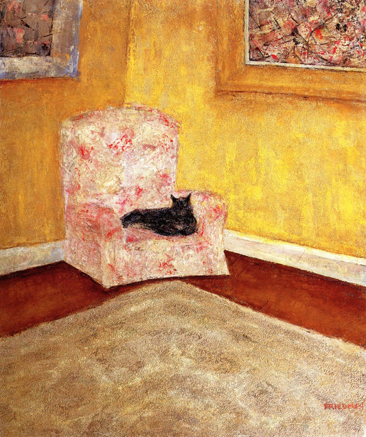 Cat in Chair by Arnold Friedman,16x12(A3) Poster