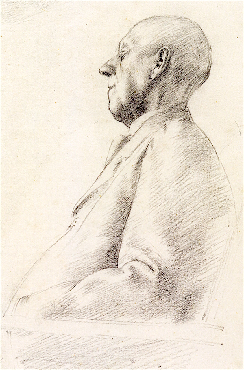 Portrait Study of Henry Tonks by Winifred Knights,16x12(A3) Poster