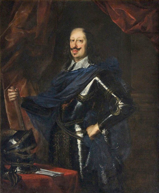 Portrait of Ferdinando II de' Medici, Grand Duke of Tuscany, vintage artwork by Justus Sustermans, 12x8" (A4) Poster