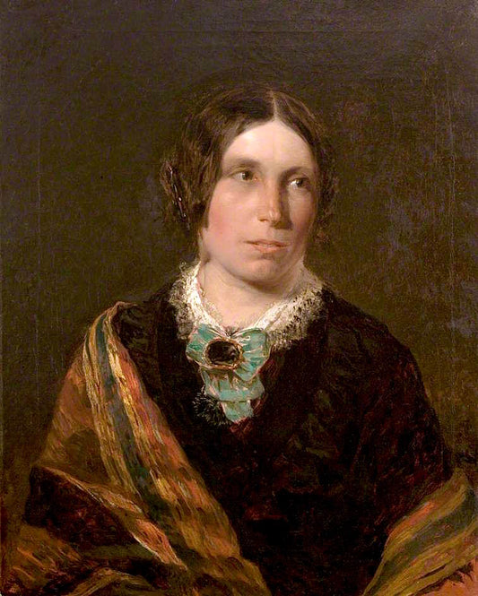 Portrait of the Artist's Wife, Elizabeth Dawson, nèe Whittle, vintage artwork by Henry Dawson, A3 (16x12") Poster Print