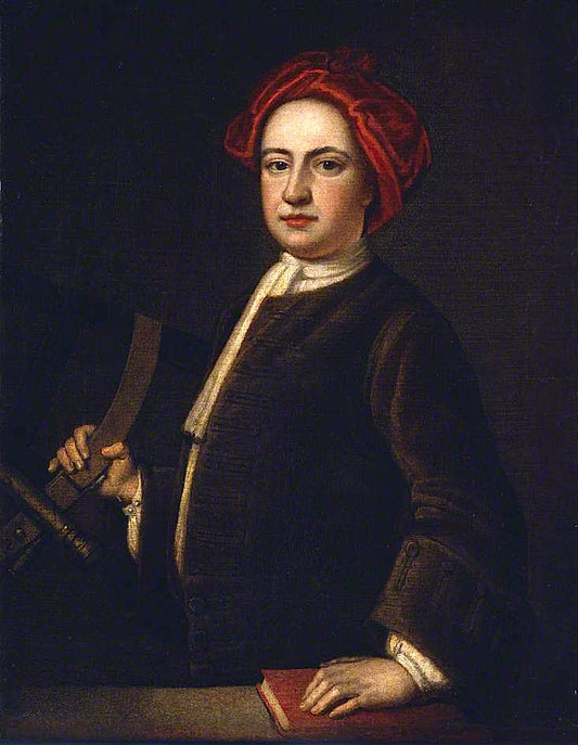 John Hadley, vintage artwork by Attributed to Bartholomew Dandridge, 12x8" (A4) Poster