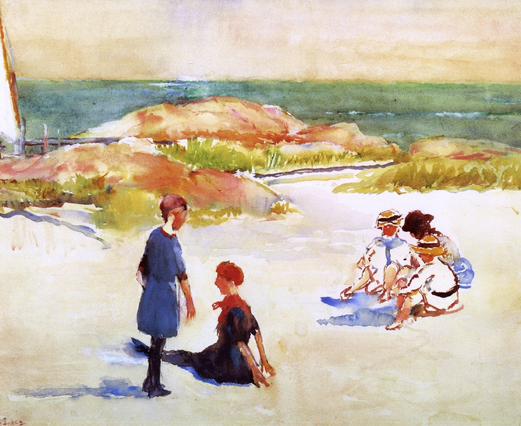Seaside Play by Annie G. Sykes,A3(16x12")Poster