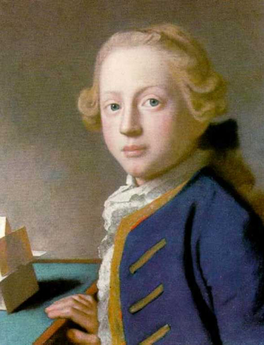 Henry Frederick, Duke of Cumberland as child, vintage artwork by Jean-Étienne Liotard, 12x8" (A4) Poster
