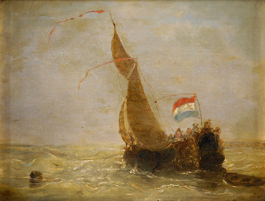 Under the Dutch Flag, vintage artwork by Albert Van Beest, A3 (16x12") Poster Print